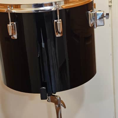 1978 Tama Imperialstar 12x15 Concert Tom Jet Black Made in Japan Vintage image 6