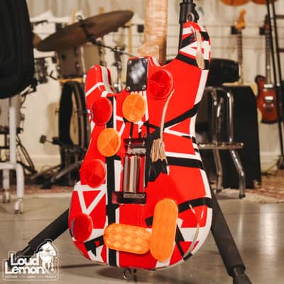 Van Halen  Frankenstrat Replica w/flight case image 12