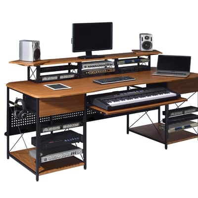 Musiea EX200 Series Pro Music Recording Studio Desk Workstation with 3 x 4U Rack and 2 x 9U Rack image 1