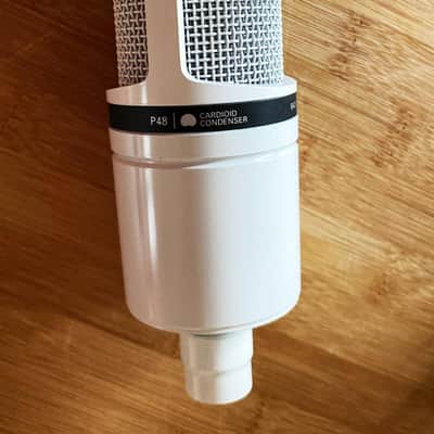 Audio-Technica AT2020 Limited Edition White – Cardioid Condenser Microphone – Mint Condition image 5