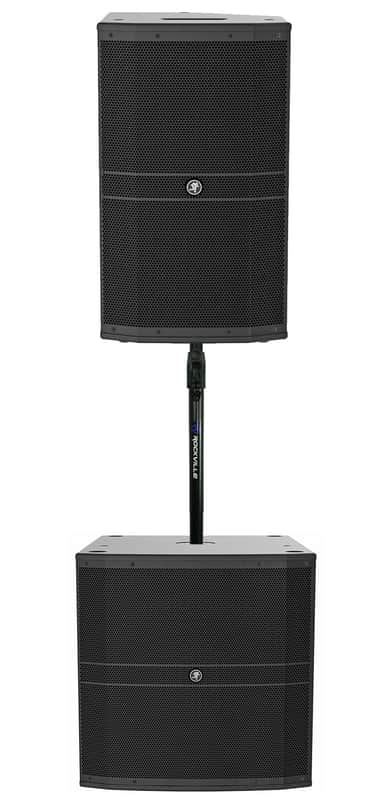 Mackie DRM212-P 1600w 12" DJ PA Speaker+18" Passive Subwoofer+Air Assist Mount image 1