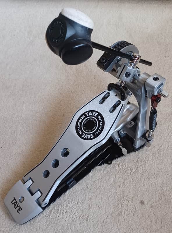 Taye Metalworks XP1 Single Bass Drum excellent condition Pedal – Ray Ayotte Era – Dual Chain image 1