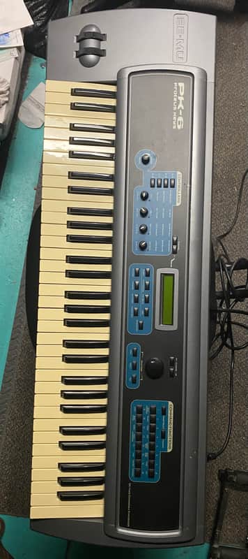 E-MU Systems PK6 KEYBOARD SYNTH 2003 - Silver And Blue image 1