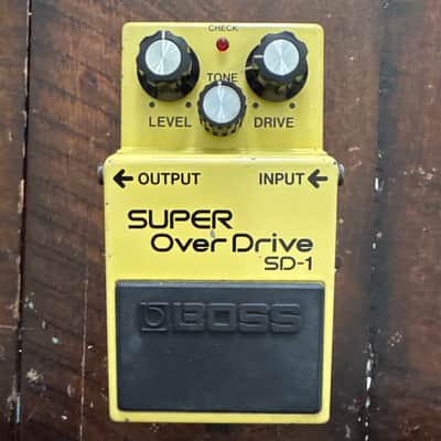 BOSS SILVER SCREW JAPAN SD1 SD-1 OVERDRIVE IST YEAR ISSUE VINTAGE