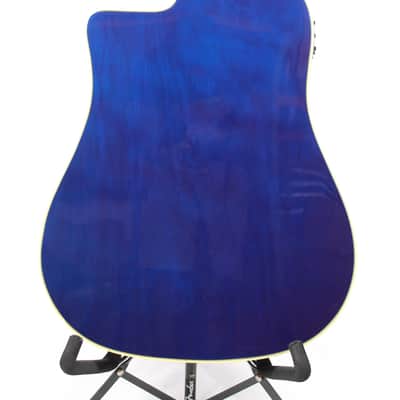 Eko Guitar NXT Series Dreadnouth Cutaway Acoustic Electric Guitar - Blue Sunburst 06217007 image 6