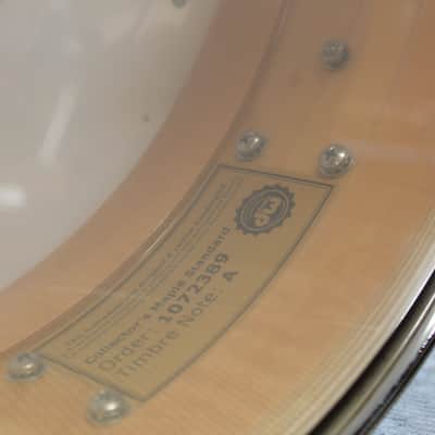 DW Collector's Maple Standard 5"x14 Snare Drum in Natural Maple image 12