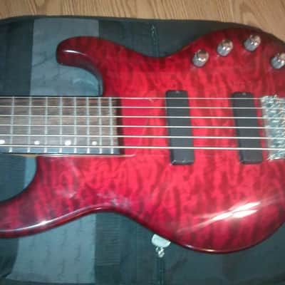 Samick Greg Bennett Fairlane 6 String Bass w/hardshell case! A rare six-string beauty image 1