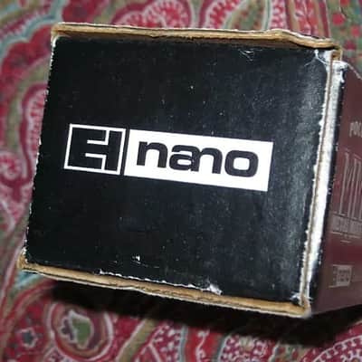 used condition Electro-Harmonix EMPTY CARDBOARD BOX and copy of Owner's Manual ONLY for Pocket Metal Muff (NO pedal, NO original Owner's Manual, NO warranty / registration paperwork) 2010s - BOX: cardboard - OUTER AREAS: Mostly black/GRAPHIC: black&white image 8