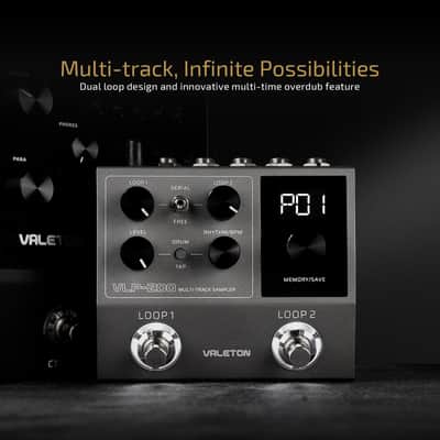 VALETON Looper Pedal Dual Track Stereo Looper for Guitar, Bass, Keyboard, Vocals Drum Machine 99 Project Storage spaces Software Support VLP-200(Shipping from US Local warehouse) image 2