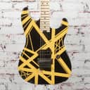 Used EVH Striped Series Black with Yellow Stripes Electric Guitar