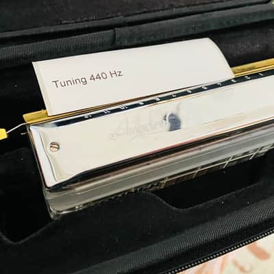 Hohner Amadeus Chromatic 2000s - Brass and chrome and gold plated mouthpiece image 2