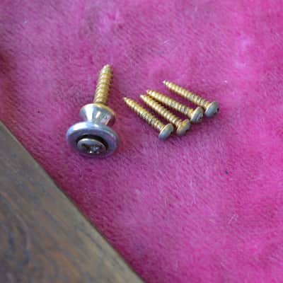 Vintage 1960's Epiphone Vibrola Tailpiece GOLD Sheraton Riviera Crestwood 1964 image 4