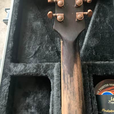 Mondell Custom Guitars Model T “Spanish Galleon” 2023 - Gold Leaf Metal Mosaic Top - Brazilian Rosewood Fingerboard image 10