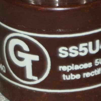 ONE (old stock) tube is in A+ shape Groove Tubes GT-SS5U4 Rectifier Tube (replaces 5UA tube rectifier) rectifier tube looks unused - but packaging has aging and imperfections image 4