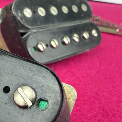 General Vintage Tone  1957 - 1958 Nos Wire Belden PAF Humbuckers Double Black Celullose acetate CAB for les Paul ®️ SG ®️ image 7