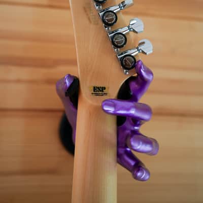 ESP Alexi Laiho Signature Ripped 2021 - Present - Purple Fade Satin with Pinstripes image 12