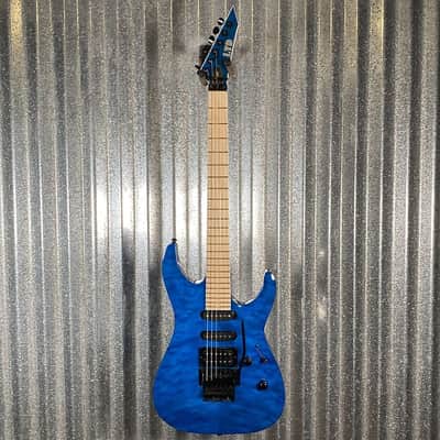 ESP LTD MH-203QM See Thru Blue Quilt Top Guitar MH203QMSTB #0337 Used image 2