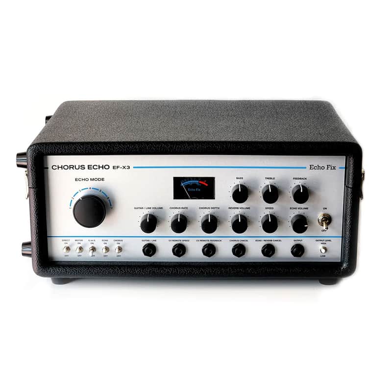 Echo Fix EF-X3 Desktop Tape Echo with BBD Chorus & Spring Reverb - Retro Silver with Tolex image 1