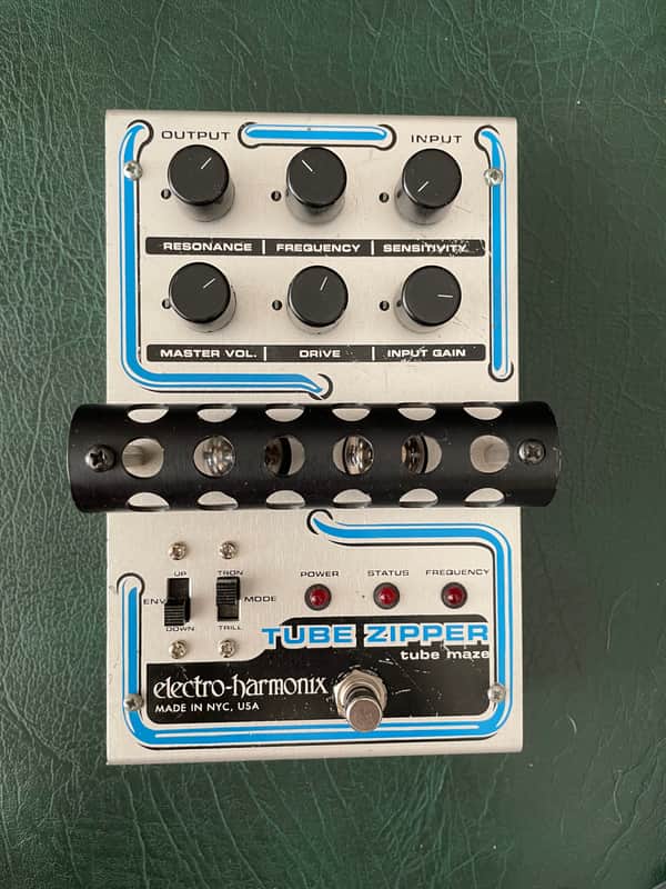 Electro-Harmonix Tube Zipper Envelope Filter / Distortion 2010s - Silver / Blue image 1
