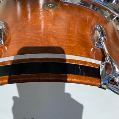 The best of Jazz Drum Kits! 3 Piece Gretsch Round Badge 18” Bass Drum! Mahogany Drum Set image 2