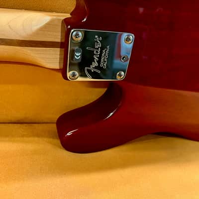 Fender Tele-Sonic Crimson Red Transparent USA image 9