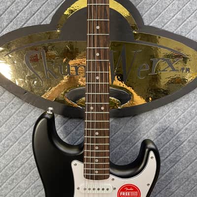 Fender Squier Debut Series "Amazon" Stratocaster Satin Black SkunkWerx In USA Fret Polish and Setup image 6