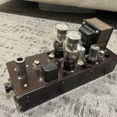 E.F. Johnson Viking 250-33 10 watt vintage tube amplifier project PP triode 6B4G image 17