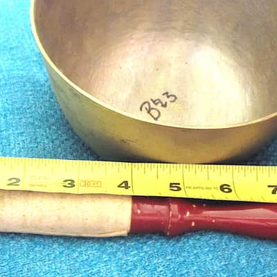 Rin Singing Bowl Cup Chime Bell with Striker - Vintage image 6