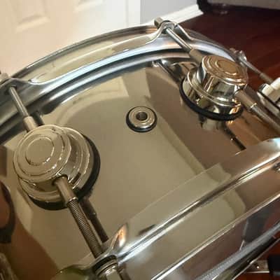 DW Collector's Series Stainless Steel 5.5x14" Snare Drum w/ Nickel Hardware image 11