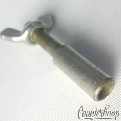 *Ludwig Crash/Ride Cymbal Stand Holder Cup Rod 3/8" Seat Tube Nickel Vintage 30s image 2