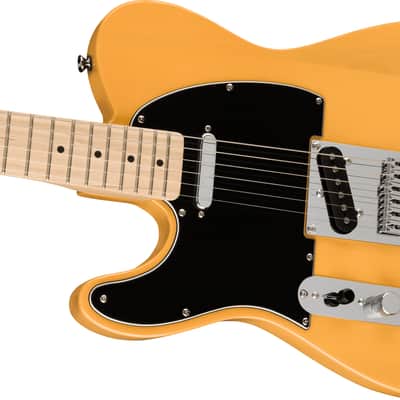 Squier Affinity Series Telecaster Left-Handed - Maple Fingerboard - Black Pickguard - Butterscotch Blonde image 5