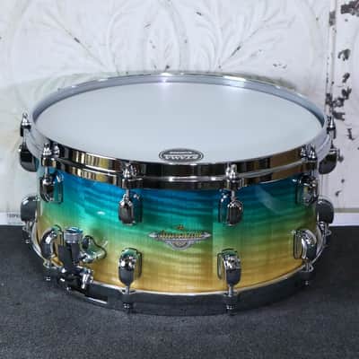 TAMA Starclassic Maple Snare 14X6.5in Marine Shoreline Fade image 1