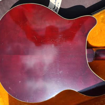 1968 Rickenbacker 375 Burgundy Glo Vintage Semi-Hollow with Rick-O-Sound & Accent Vibrato with Hardshell Case image 12