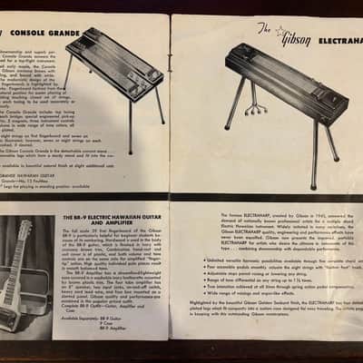 Gibson 1950's gibson hawaiian guitar catalogue 50's image 4