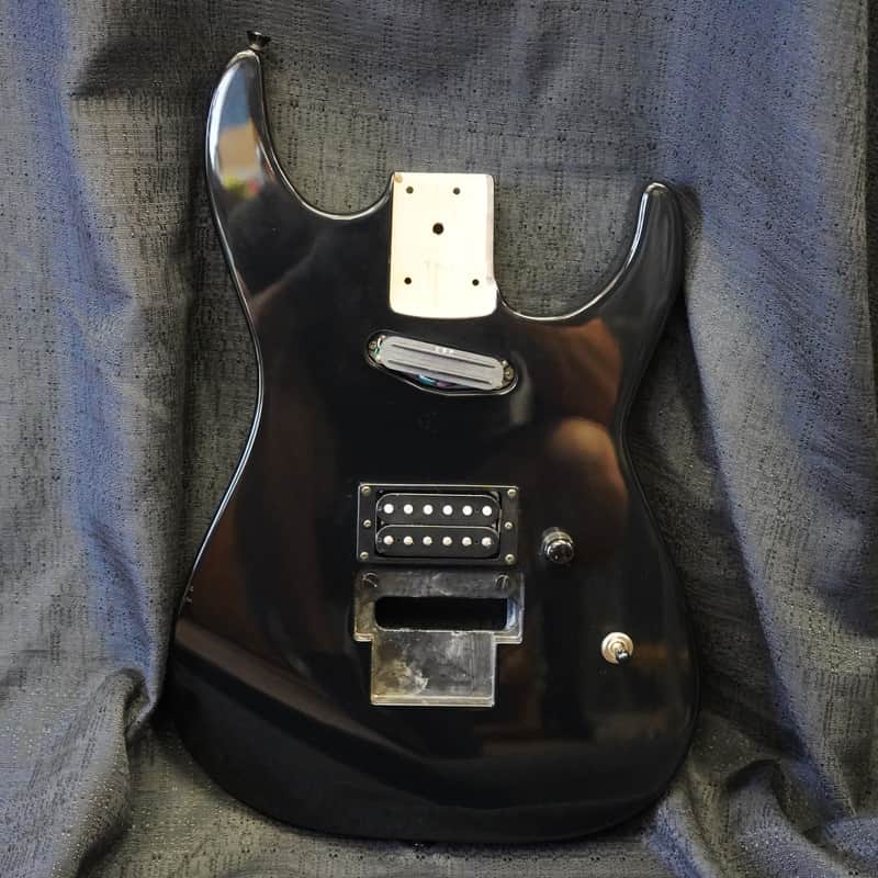 1995 ESP/Japan M-II DX Alder Guitar Body w/ Pickups - Black image 1