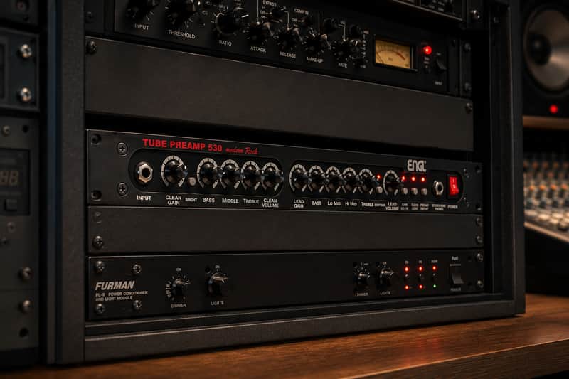 Engl e530 Tube Preamp "Modern Rock" Early 2000s - Silver and black image 1