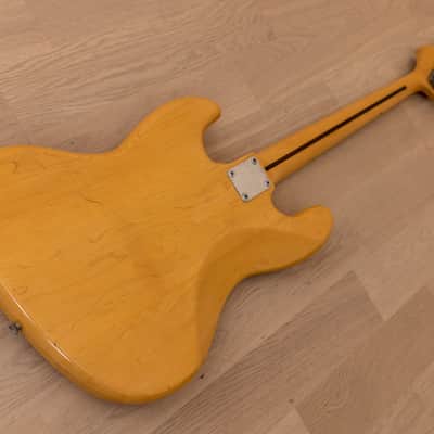 1970s Fernandes Burny Bass FJB Vintage Jazz Bass Guitar Natural