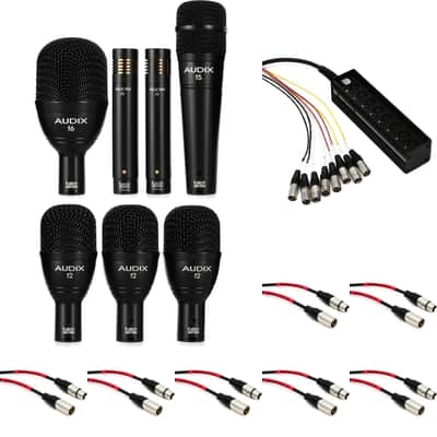 Audix FP7 7-piece Drum Microphone Package with Snake and Cables image 1