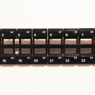 YAMAHA DX-7s DX-7 IID DX-7 IIFD 16-Top Panel Button Set Assembly 1-8 and 17-24. Works Great !...