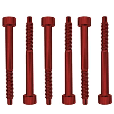 Genuine Floyd Rose FROSLSRDP Stainless Steel String Lock Screws, Red, Set of 6 image 2