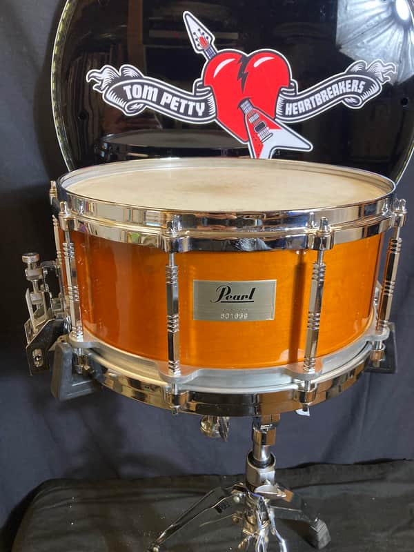 Steve Ferrone's Tom Petty and The Heartbreakers, 1990s Pearl - 6.5x14" CL-8114D Free Floating Maple Snare, Signed! image 1