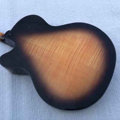 Hofner HCT-SL Hollow Body Jazz Guitar, Rosewood Fingerboard Neck image 10