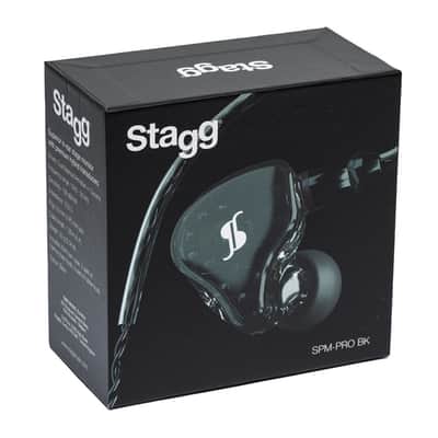 STAGG Professional Superior in-ear stage monitors with premium hybrid transducers IEM Black SPM-PRO image 6