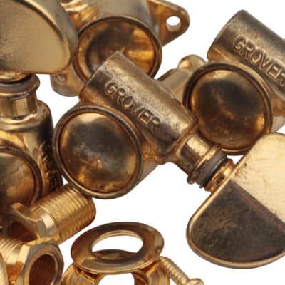 Grover Rotomatic "Milk Bottle" Gold aged Tuners 3/3 fits Gibson image 2