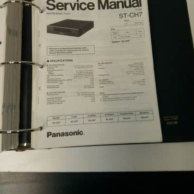 Lot of Vintage Panasonic CD Players/Amplifier Service Manuals SL-SW202-SU-HT500 image 5