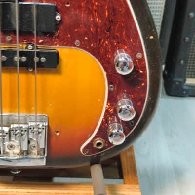 Fender Precision Bass Fretless with Rosewood Fingerboard 1978 Sunburst imagen 11