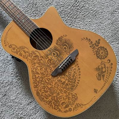 Luna Acoustic Electric Guitar, Pine Wood Top Body, Mahogany Neck image 1