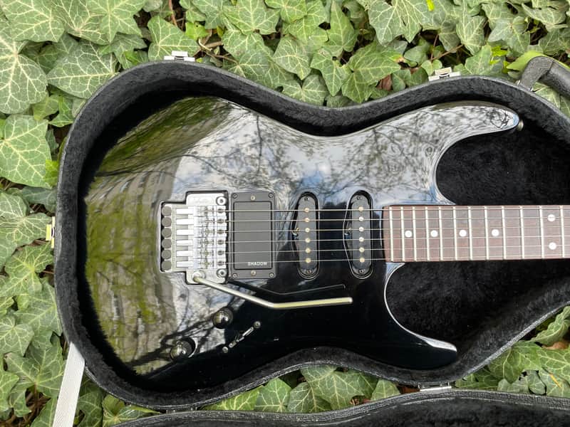 Shadow S-100 1990s - Black Electric Guitar image 1