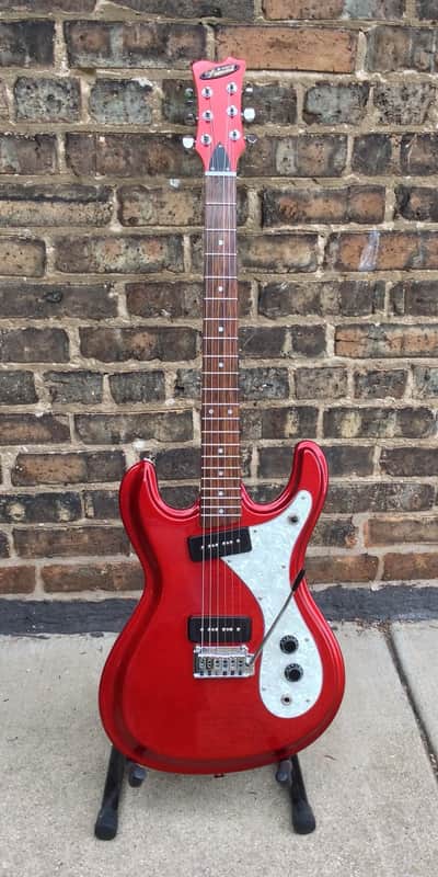 Aria Diamond DM-380 Mosrite Copy P-90's free shipping | Reverb
