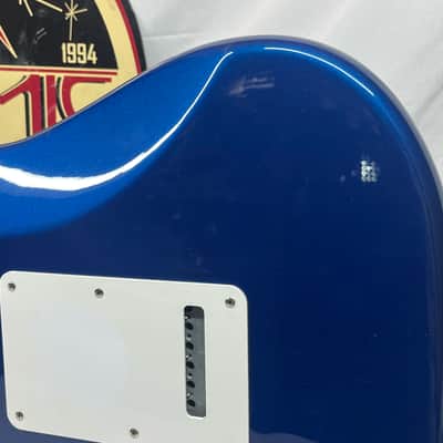 Fender Standard Stratocaster strat HSS Electric Guitar MIM - Made in Mexico- Electron Blue image 12